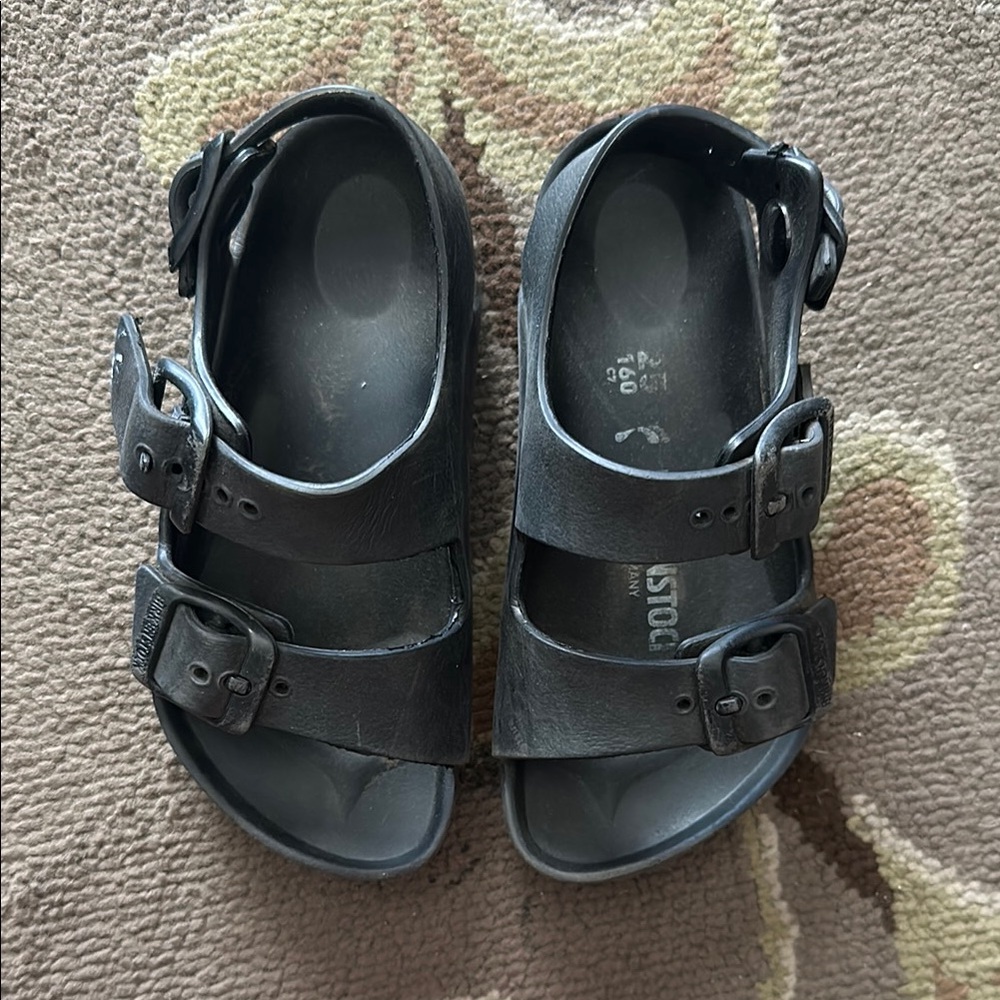 Kids Black Sandals Birkenstock Milano